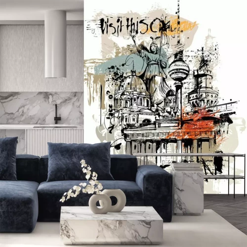 Sticker  Berlin Cityscape