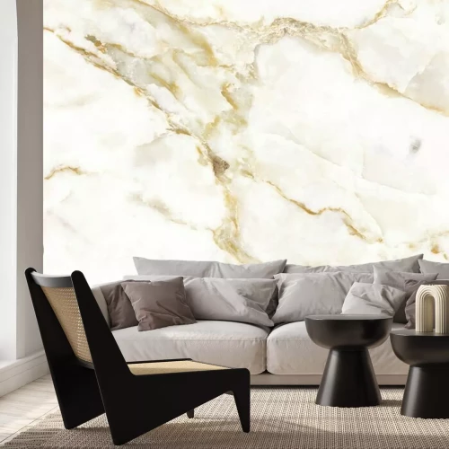 Papier peint  Illusion d'un mur de marbre