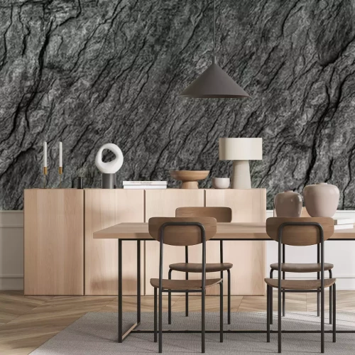 Papier peint  Texture roche noire