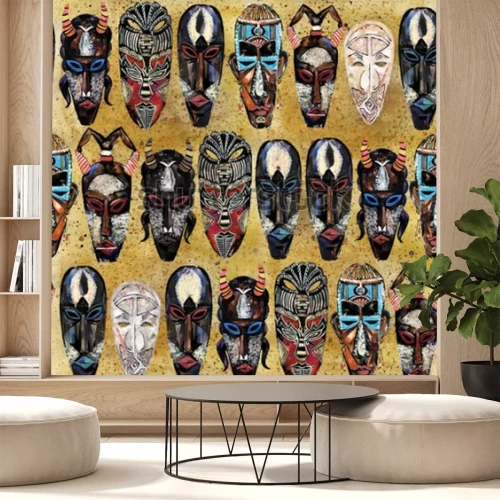 Papier peint  Masques africains