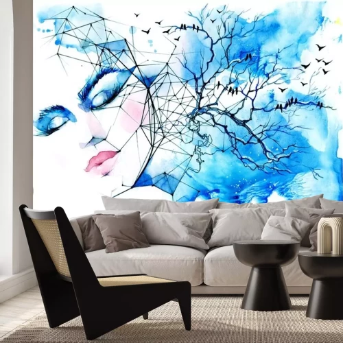 Sticker  color winter night