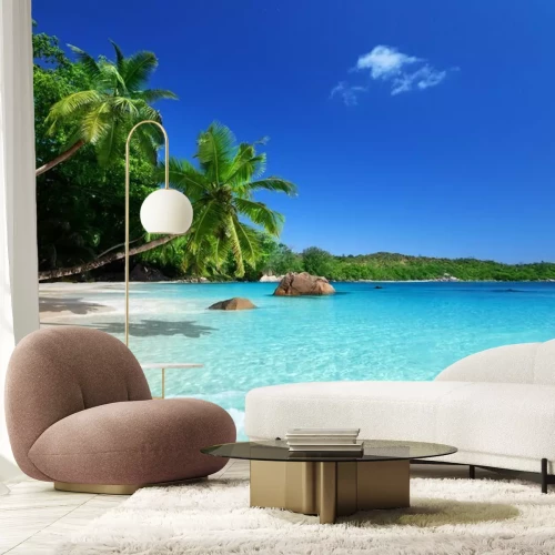 Papier peint  Bord mer eau bleue