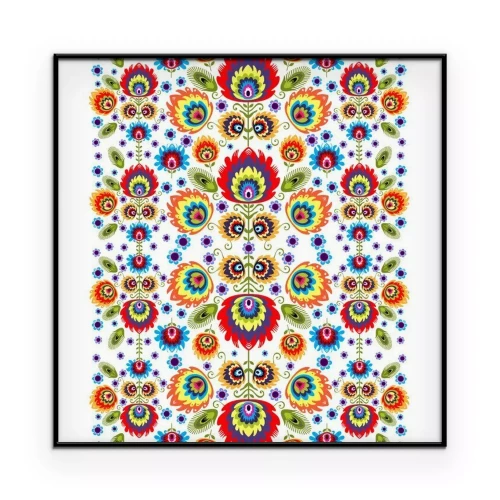 Poster  Polski wzór Ludowy bezszwowy