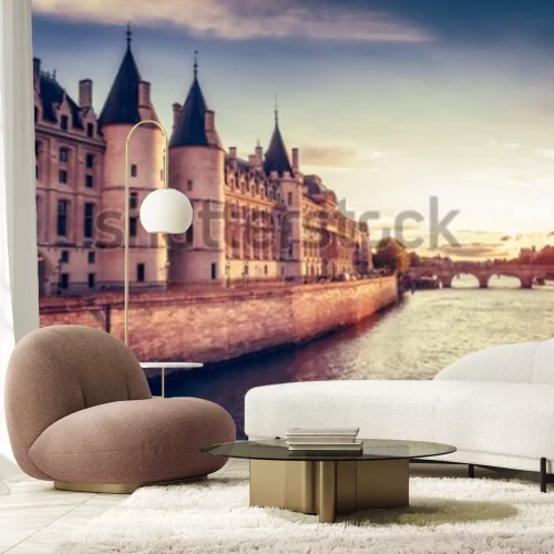 Papier peint  Muraillle de château à Paris