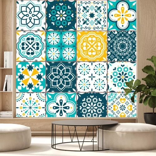 Sticker  Carreaux portugais multicolores