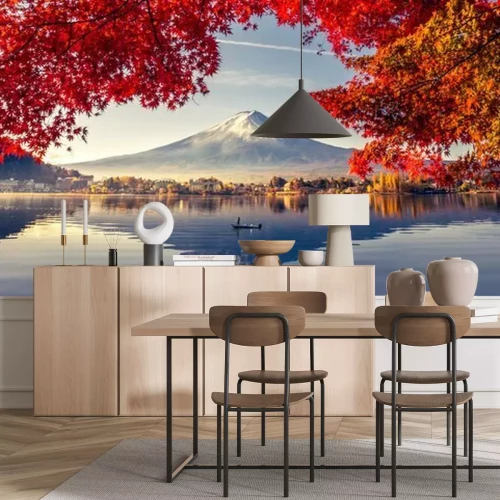 Papier peint  Tokyo et le Mont Fuji en automne