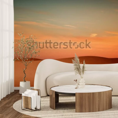 Papier peint  Désert rétro