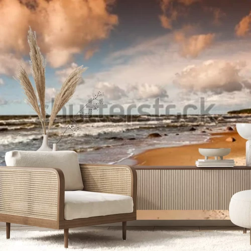 Papier peint  Mer, plage et ciel