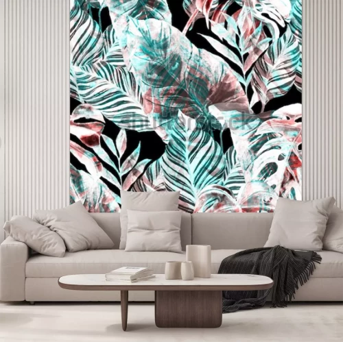 Papier peint  Motif nature rose