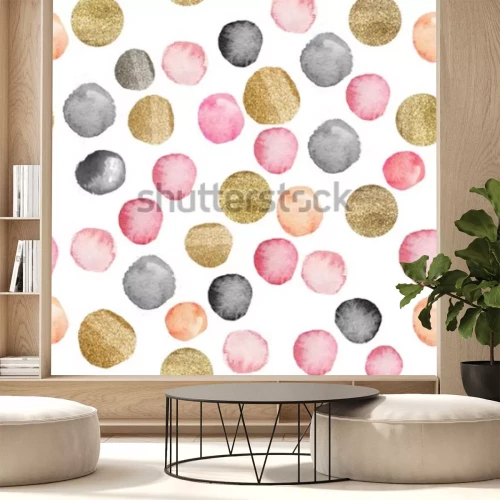 Sticker  dots of watercolor