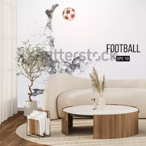 Papier peint  Footballeur en action