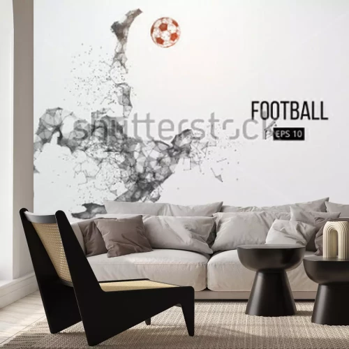 Sticker  Footballeur en action