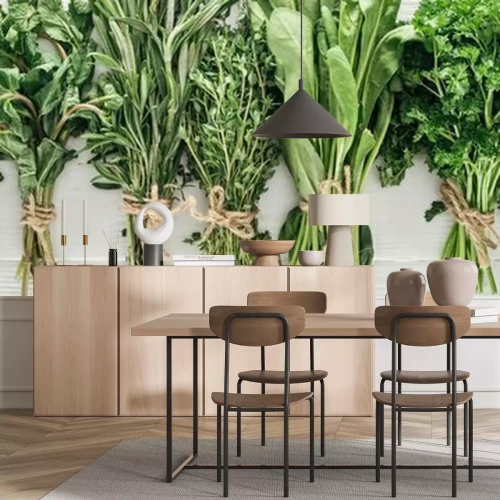 Papier peint  Plantes vertes et herbes aromatiques