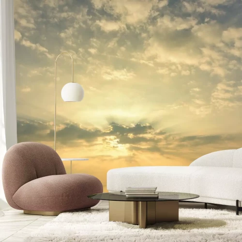 Papier peint   Beautiful sunset on the ocean.