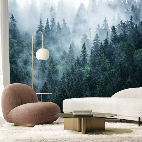 Papier peint  Conifères vert foncé