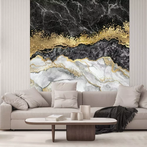 Papier peint  Carreaux de marbre rose