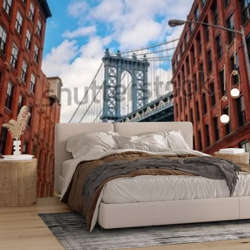 Papier peint  Manhattan Bridge seen from Dumbo, Brooklyn, New York City