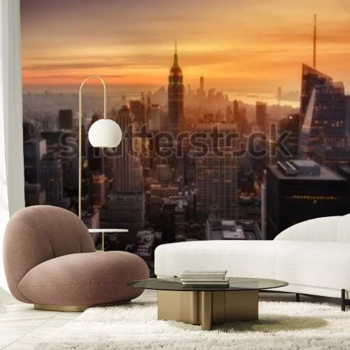 Papier peint  Vue de dessus des gratte-ciel de New York