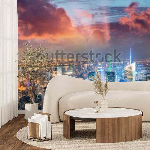 Papier peint  Lumières colorées à New York