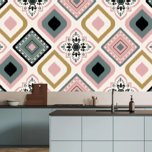 Sticker  Ornement de style africain aux couleurs modernes