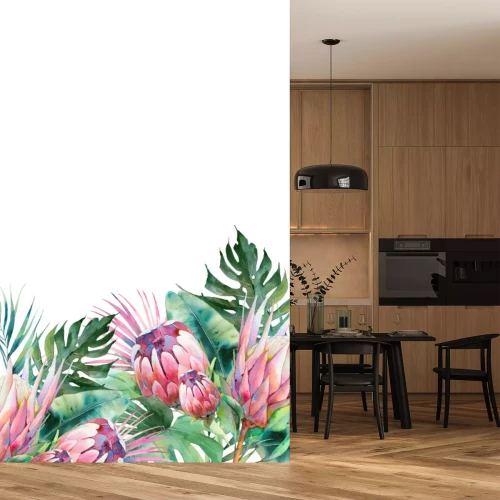 Papier peint  Plantes et fleurs peintes à l'aquarelle