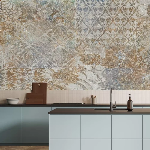 Papier peint  Texture abstraite en style rétro avec ornements