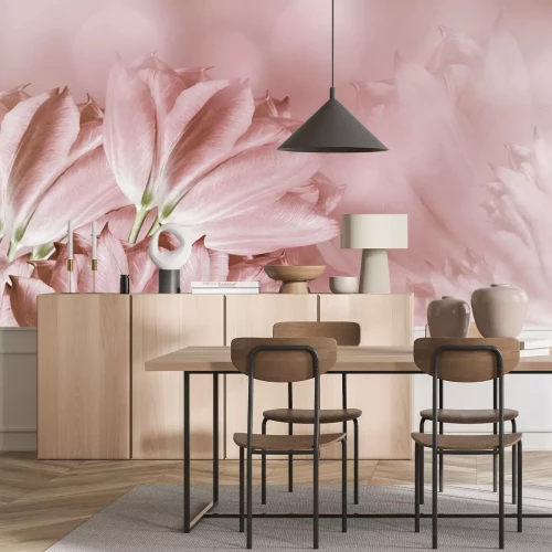 Papier peint  Belles tulipes délicates
