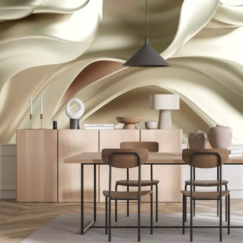 Papier peint  Luxury elegant background abstraction fabric. 3d illustration, 3d rendering.