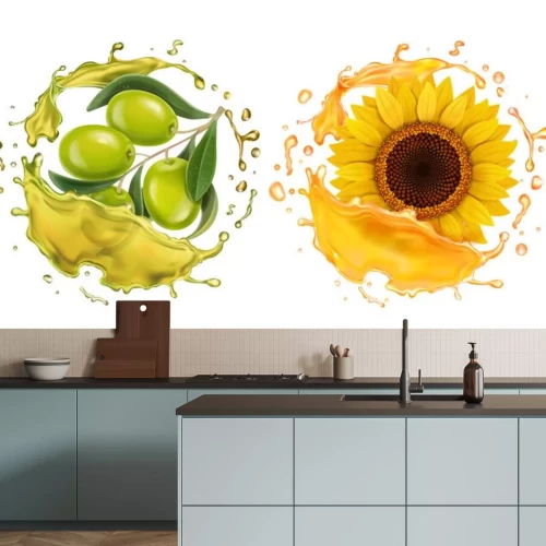 Sticker  Tournesol et huile d'olive