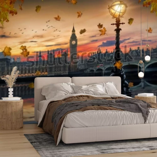 Papier peint  Londres automnal avec vue sur Big Ben