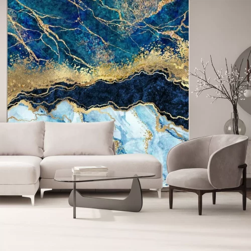 Papier peint  Vagues de marbre version bord de mer