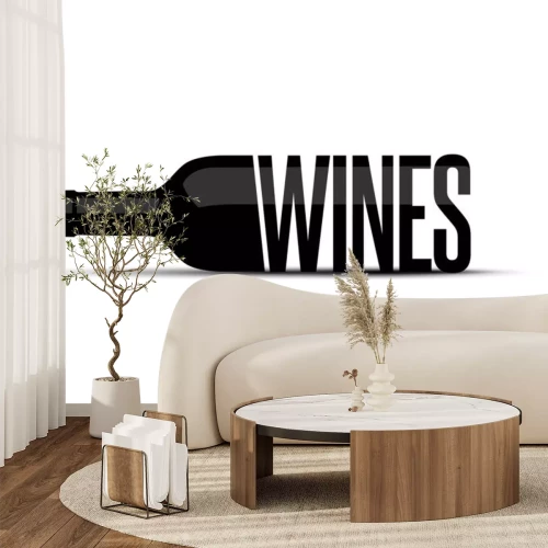 Sticker  Wine Bottle Logo