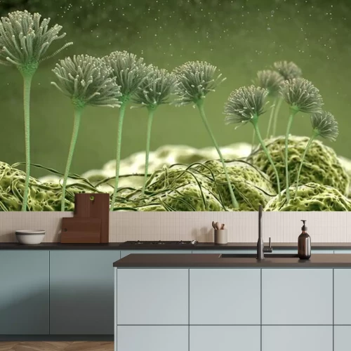 Papier peint  Image microscopique version 3D