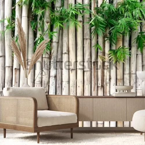 Sticker  Fond de bambou naturel