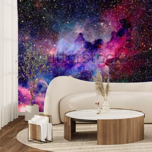 Papier peint  Espace galaxie en 3D