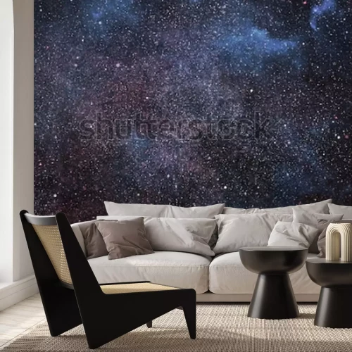 Sticker  Espace rempli de milliers de points lumineux