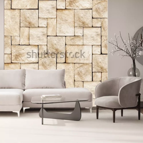 Papier peint  Ardoises géométriques claires