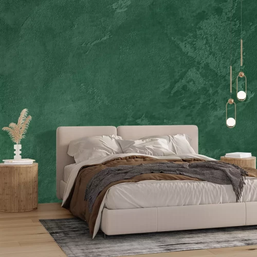 Papier peint  Dark green Concrete textured background to your concept or product. Winter 2020 color trend.