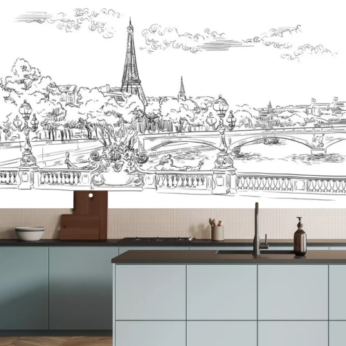 Sticker  Vector hand drawing Paris 8