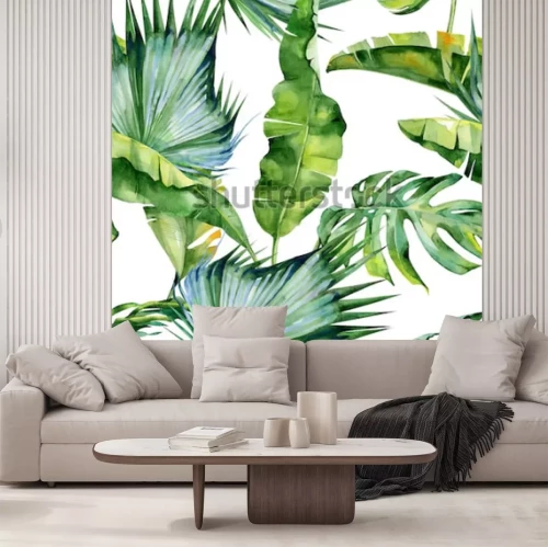 Papier peint  Thème nature aquarelle