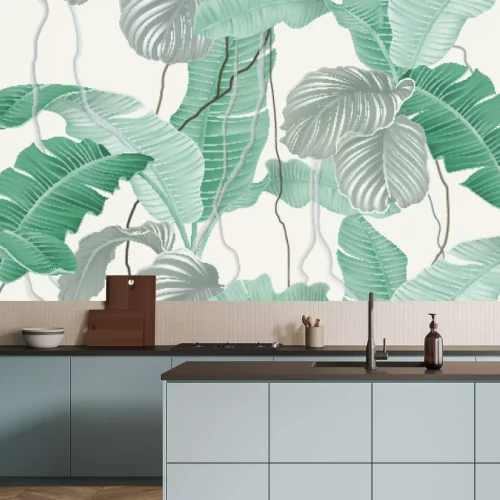 Sticker  Motif de feuilles de bananier