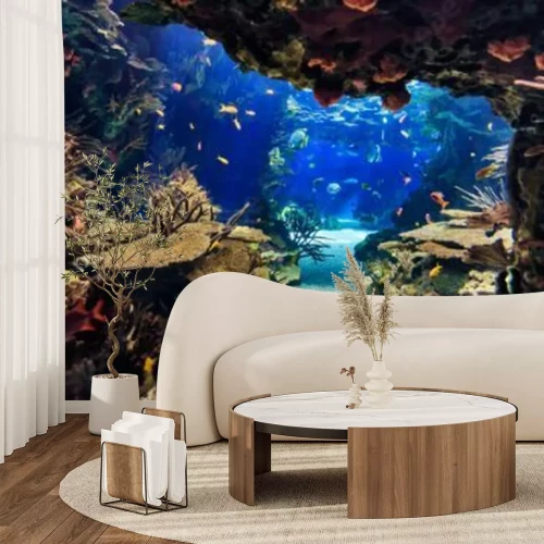 Papier peint  Monde sous-marin avec poissons et récifs coralliens
