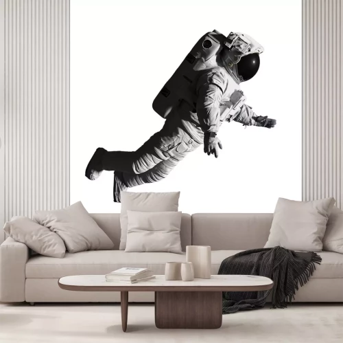 Sticker  Astronaute en combinaison spatiale en apesanteur