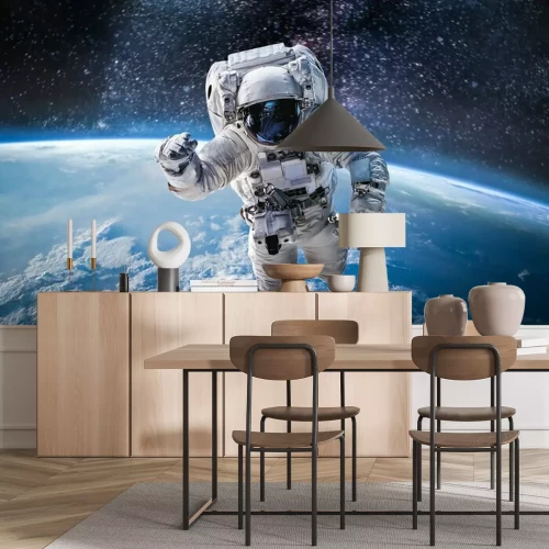 Papier peint  Astronaute au-dessus de la planète Terre