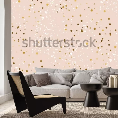 Sticker  Illustration vectorielle de luxe neige pâle couleur transparente motif pour la célébration de l'hiver. Motif abstrait de nouvel an pour arrière-plan, papier d’emballage, tissu, dessin de surface, 