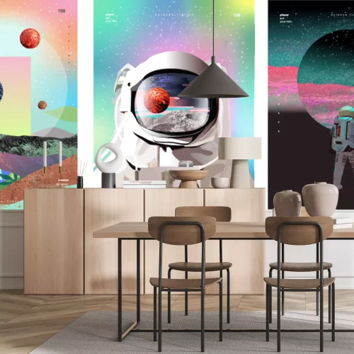 Sticker  Astronaute en combinaison spatiale