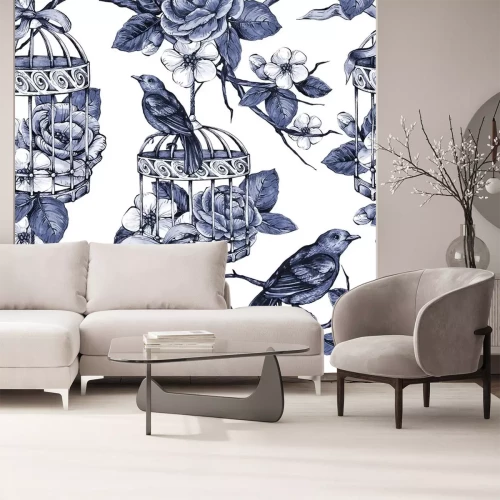 Sticker  Oiseaux dans le jardin