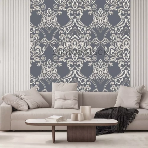 Sticker  Motif floral baroque de vecteur. ornement floral classique. texture vintage pour fonds d'écran, textile, tissu