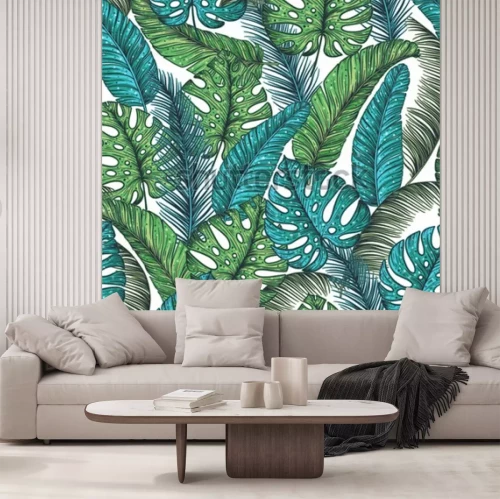 Papier peint  Thème de la nature en vert