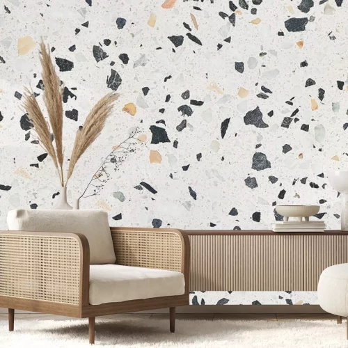 Papier peint  Motif avec des pierres grises